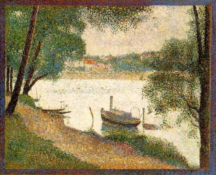 Georges Seurat Gray weather, Grande Jatte, Germany oil painting art